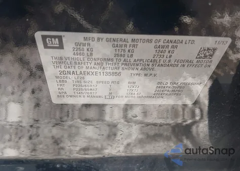 2014 Chevrolet Equinox Ls from USA, damaged, VIN 2GNALAEKXE1135856